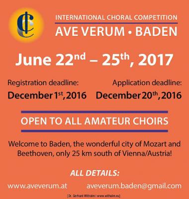 Chorwettbewerb AVE VERUM