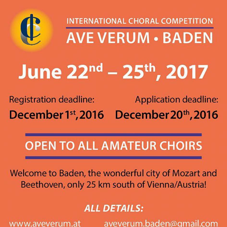 Chorwettbewerb AVE VERUM